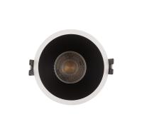 DK3026-WB Встраиваемый светильник, IP 20, 10 Вт, GU5.3, LED, белый/черный, пластик