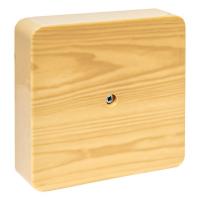Коробка разветвительная КМР-030-032кг (100х100х28)  с клеммником светлое дерево EKF PROxima