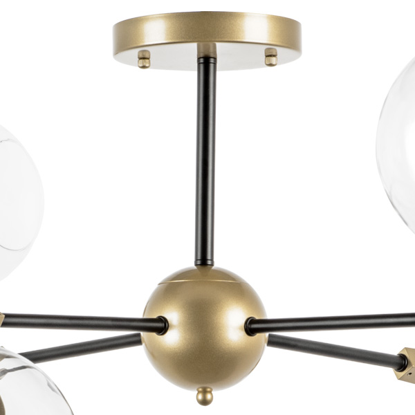 785083 Люстра BETA 8x40W E27 ЗОЛОТО/ЧЕРНЫЙ