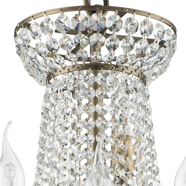 700161 Люстра подвесная CLASSIC 16х60W E14 БРОНЗА