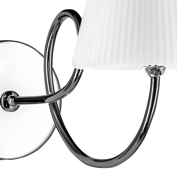 814614 Бра VORTICO 1х40W G9 ХРОМ/БЕЛЫЙ