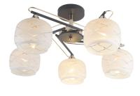 LS 6032/5 BK+FGD Люстра E27*60W (4)