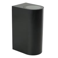 Светильник садово-парковый Feron.ONE DH015-P, на стену, 2*GU10 220-240V, черный пластик