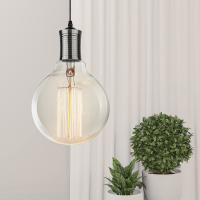 PL13 E27 - 2 PB Подсветка ЭРА Накладной, цоколь Е27, провод 1 м, цвет жемчужно-черный (60/360)