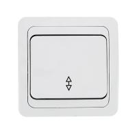 Лондон Выключатель проходной 1-клавишный 10А белый EKF PROxima