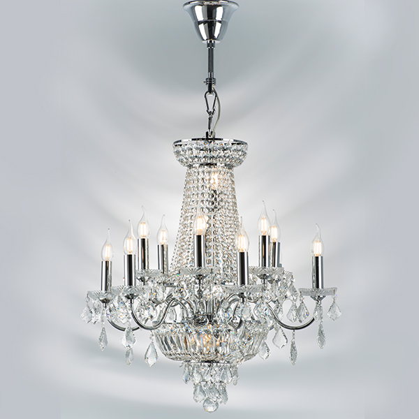 700164 Люстра подвесная CLASSIC 16х60W E14 ХРОМ