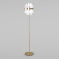 Напольный светильник со стеклянным плафоном 01111/4 латунь