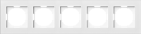 Рамка 5-я, Natural белое стекло, серия A07