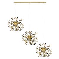 L3PL721132 Подвес тройной линейный EXTRA 3x3x5W(led) G9  (721132 - 3 + 572122 -1) ЗОЛОТО