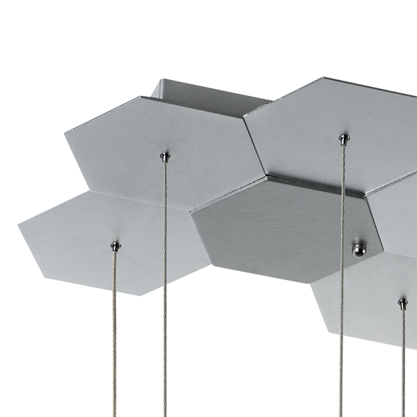 750262 Люстра подвесная FAVO LED-80W 3840LM Silver 3000K