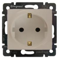 Legrand Valena LIFE DIY Сл.кость Розетка 1-ая с/з  безвинт.зажим