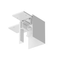 Коннектор угловой Gravity накладной белый