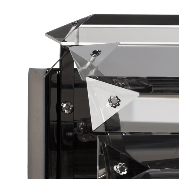 722660 Бра LIMPIO 6х20W G9 ЧЕРНЫЙ ХРОМ/ПРОЗРАЧНЫЙ