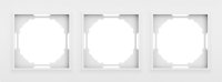 Рамка 3-я, Wave матовый белый, серия A07