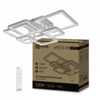 Светильник сд ELEGANT ARISTO-W 120Вт 230В 3000-6500K 8400Лм 686х587х151мм пульт ДУ белый IN HOME