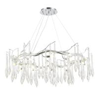 SL1660.103.12 Светильник подвесной ST-Luce Хром/Хром, Прозрачный G9 12*5W 4000K TEARDROPS