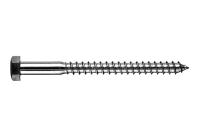 Сантехнический шуруп 6х120 DIN 571 глухарь цинк (100 шт/уп) Промрукав