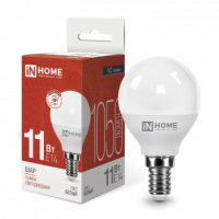 Лампа сд LED-ШАР-VC 11Вт 230В Е14 4000К 1050Лм IN HOME
