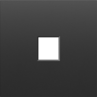 Накладка 1-я для розеток RJ45,TV,SAT, черный графит, серия S08