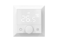 Термостат с датчиком пола, программируемый, 16 A, 55*55 мм.белый, ручка настройки