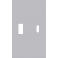 USB+type с накладкой 2-ух модульная (СЕРЫЙ МАТОВЫЙ) MEITON AS12C