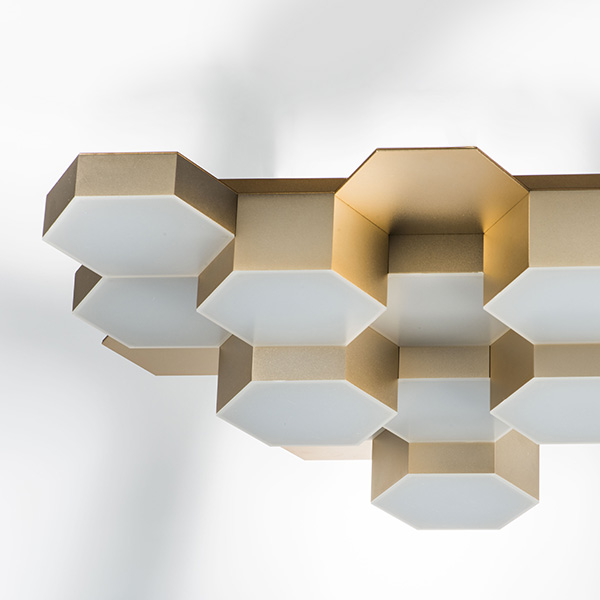 750121 Люстра потол FAVO LED-60W 2880LM Satin Gold 3000K