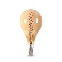 Лампа Gauss Filament А160 8W 620lm 2400К Е27 golden flexible LED 1/6