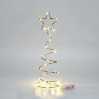 Металлическая 3D-фигура Елочка 45см, цвет свечения теплый белый, питание 3хАА (не в комплекте) NEON-NIGHT