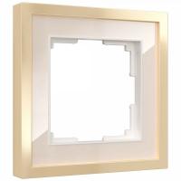 Рамка на 1 пост Baguette (айвори/латунь) / W0012851