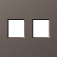 Накладка 2-я для розеток RJ45,TV,SAT, мокко, серия A07