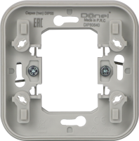 Адаптер для скрытой установки одиночный, цвет серый, IP55, серия W55