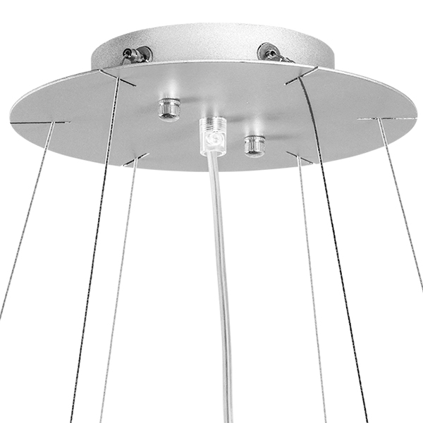 802160 Подвес NUBI 6х40W E27 ХРОМ/БЕЛЫЙ