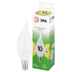 LED BXS-10W-830-E14 GL  Лампа светодиодная ЭРА GREEN LINE LED BXS-10W-830-E14 GL 10Вт свеча на ветру теплый свет E14