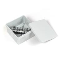 Коробка распределительная для прямого монтажа двухкомпонентная (HF) в комплекте с 6-кл. зажимами, сечение до 2,5 мм², 100х100х50 серая Промрукав