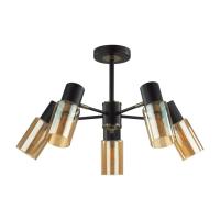 5644/5C COMFI LN23 000 чёрный, бронза Люстра потолочная E14 5*40W 220V RONNIE