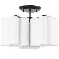 802037 Люстра NUBI 3х40W E27 ЧЕРНЫЙ МАТОВЫЙ/БЕЛЫЙ