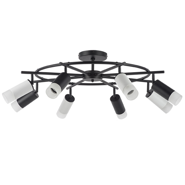 LR7183743641 Люстра RULLO 8х50W GU10 ЧЕРНЫЙ/БЕЛЫЙ (571718+214437-4+214436-4+202431-8)