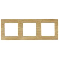12-5003-11 ЭРА Рамка на 3 поста, Эра12, сосна (15/150/2400)