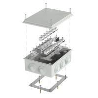 Коробка огнестойкая для о/п 40-0320-FR2.5-40 Е15-Е120 RAL7035 200х150х75 (5 шт/кор) Промрукав