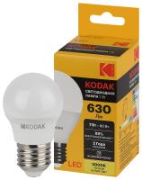 Лампочка светодиодная Kodak LED KODAK P45-7W-830-E27 E27 / Е27 7Вт шар теплый белый свет