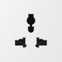 Накладка для  розетки мультистандарт, со шторками 16A 250 В~, матовый белый, серия A07