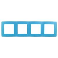 12-5004-28 ЭРА Рамка на 4 поста, Эра12, голубой (10/100/2000)