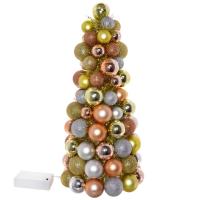 723120 Изделие декоративное Ёлка с LED подстветкой  L18 W18 H40 см (2хАА  не прилаг.)