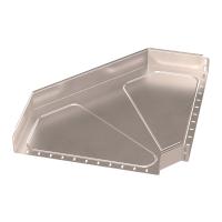 Угол горизонтальный 90 градусов Стандарт INOX (AISI 409) 600х100 Промрукав