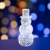 Фигура стеклянная Снеговик 50см, 60 светодиодов, IP44 понижающий трансформатор в комплекте NEON-NIGHT