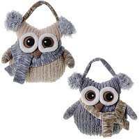 719845 Игрушка набивная Сова  L26 W14 H28 см  2в.