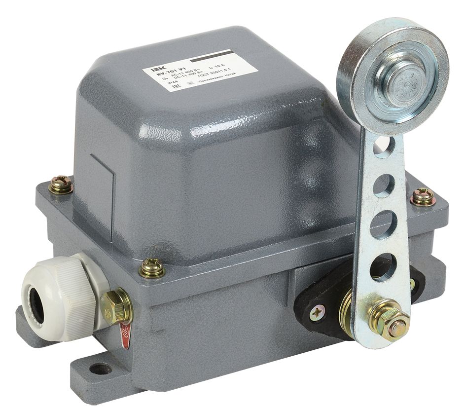 Выключатель концевой КУ-701 У1 рычаг с роликом 10А IP44 2 эл. цепи IEK