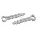 DXP-5-8-w-10  Дюбель хомут ЭРА DXP-5-8-w-10 для плоского кабеля 5-8 мм белый 10шт