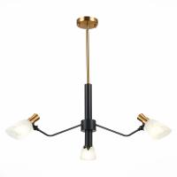 SLE205403-03 Светильник подвесной Черный, Латунь/Белый E14 3*60W LITA