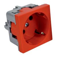 Розетка QUADRO красная 16 A  250 V AC QS 45X45 (BB)